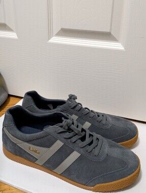 NEW Gola Harrier Suede‎ Dark Grey Size 13 Men NWOB